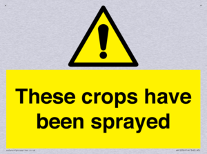 These crops have been sprayed